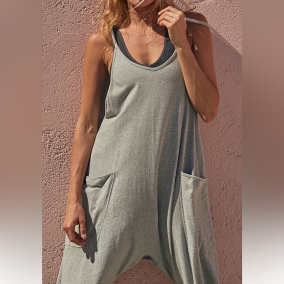 FREE PEOPLE ONESIE HOT SHOT in Heather Gray NWOT sz S, M, L - Picture 2 of 10